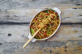 a vegan noodle dish